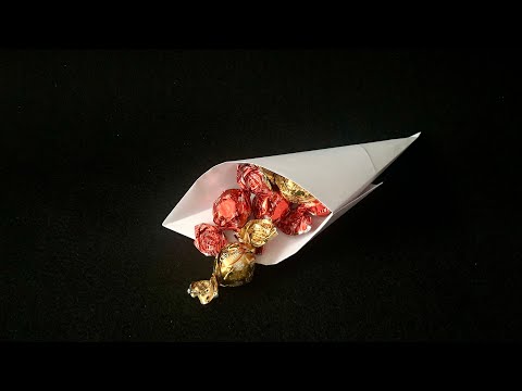 einfache DIY Origami Tüte aus Papier basteln