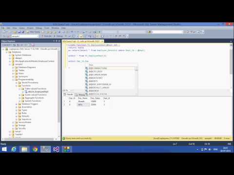 21 Sql Server Tutorials Inline Table Valued Functions