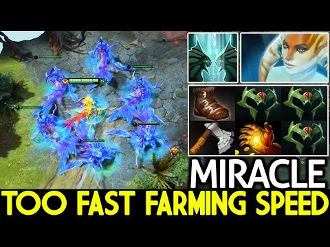 MIRACLE [Naga Siren] Pro Too Fast Farming Speed Crazy Game 7.22 Dota 2