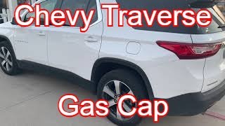 2020 Chevy Traverse - How to Open Gas Cap Door