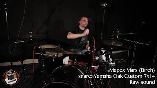 Video thumbnail for review (In The Mix) - Mapex Mars (Birch) / Yamaha Oak Custom 14X7 by AmpsOnAir