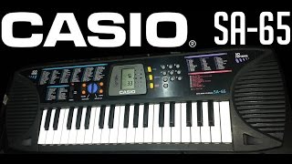Video thumbnail for CASIO SA-65 by Keyboards - review - repair