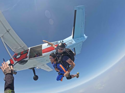 Free Falling from the Sky: From Nervous to Thrilled: A Birthday Skydiving Surprise to Family!