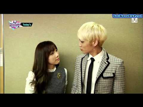 [ENG] 140213 Mnet Japan MCountdown SNSD Taeyeon & SHINee Jonghyun Opening Cut