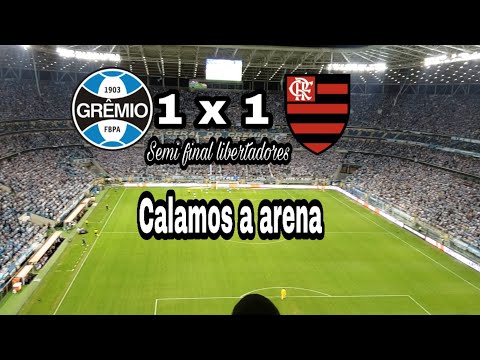 Grêmio 1 x 1 Flamengo  - Demos aula em campo e na bancada