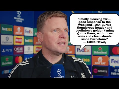 DAN BURN THUNDER... BEST HEADER OF HIS CAREER! | Eddie Howe REACTS | Newcastle 2-0 Athletic Bilbao