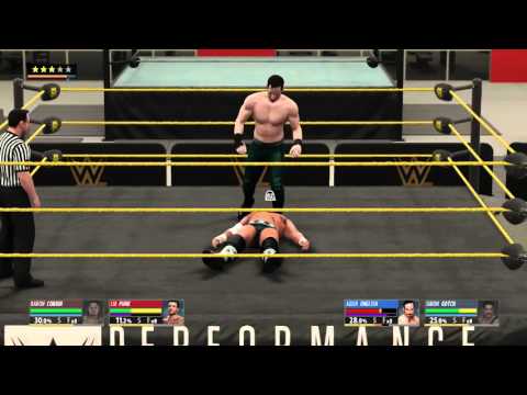 PS4 - WWE 2K16 - My Career - NXT - CM Punk & Baron Corbin vs The Vaudevillains