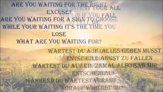 Nickelback - What Are You Waiting For LYRICS ( English+German)
