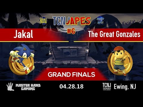 TCNJapes 6 - Jakal (Meta Knight, Bayo, Sonic) vs The Great Gonzales (Ness, Mario) - Grand Finals