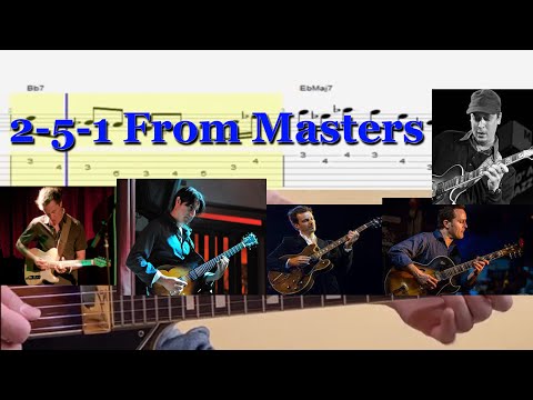 2-5-1 Jazz Licks From Jazz Masters #5 Jesse Van Ruller, Jonathan Kreisberg, Kurt Rosenwinkel, Adam R