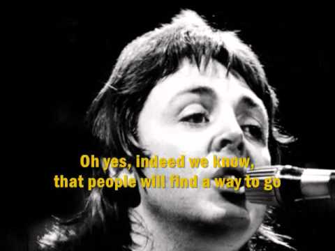 WINGS -  Listen To What The Man Said (with lyrics)