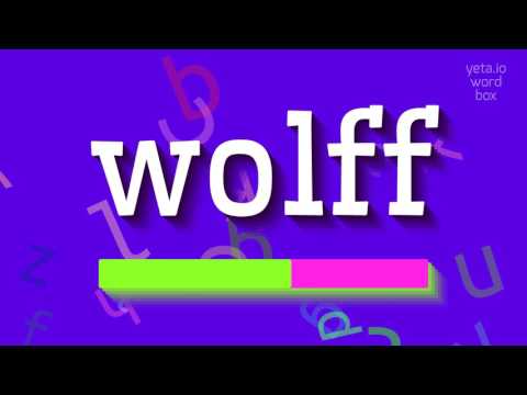 How to say "wolff"! (High Quality Voices)