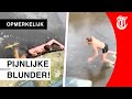 Halfnaakte schaatser steelt show op Keizersgracht