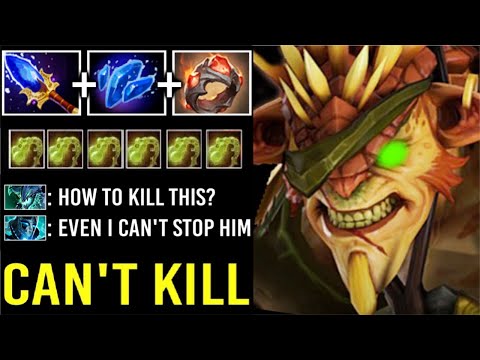 WTF CAN'T STOP FINAL BOSS Bristleback vs PA 1 Shot Non-Stop Slow AoE Imba Late Game Hero 7.30 Dota 2
