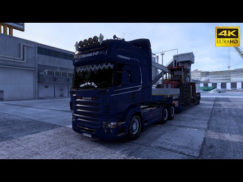 4K | Scania R490 (open pipe) | ProMods | ETS2 1.46 | Liepaja 🇱🇻 - Gusev 🇷🇺