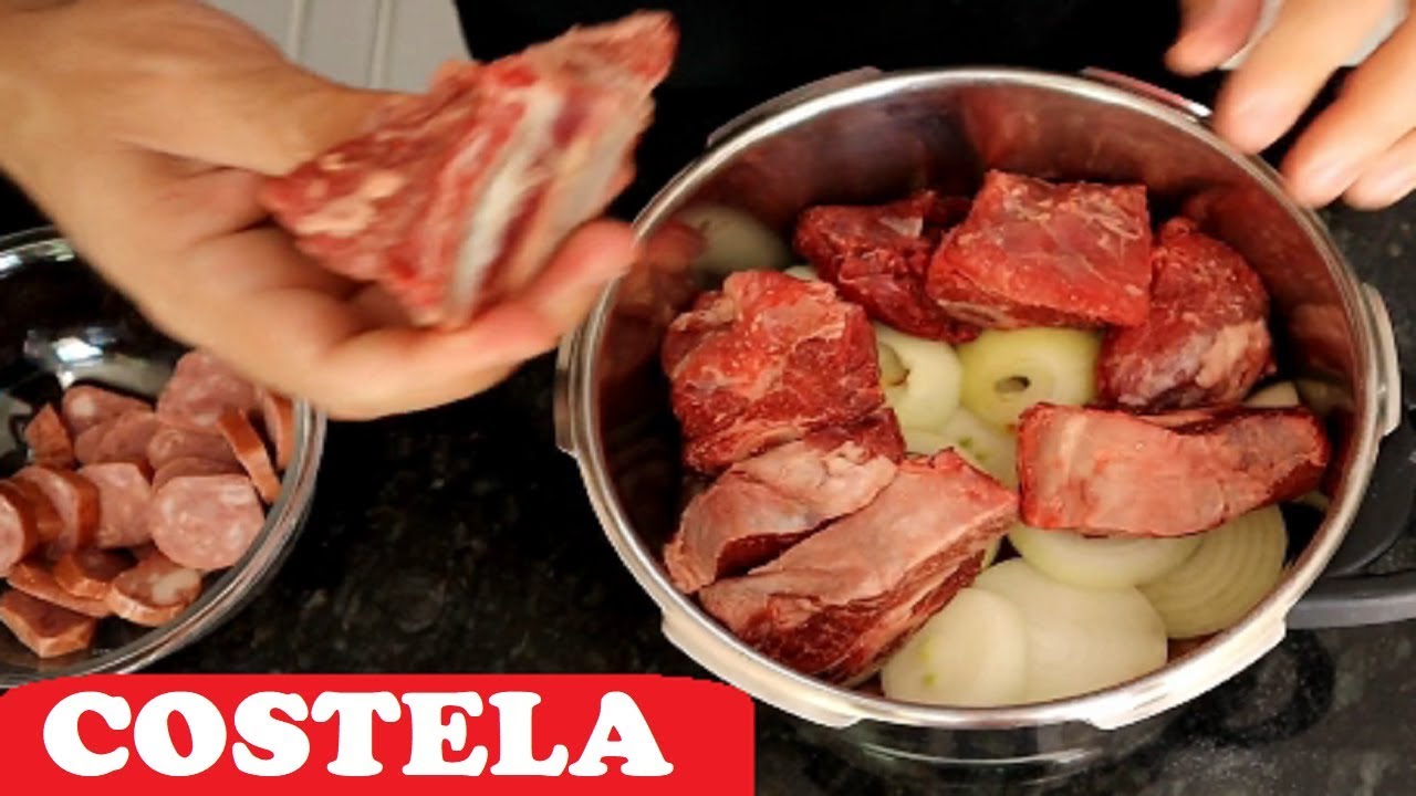 COSTELA ASSADA NA PRESSÃO SEM ÁGUA - A MELHOR QUE VOCÊ JÁ COMEU