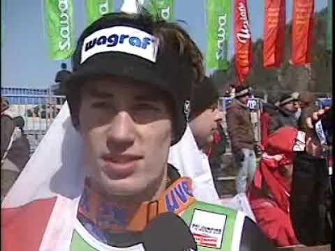 Kamil Stoch and Adam Małysz after 2nd place in Planica (21.03.2009)
