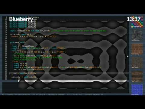 Solskogen 2017: Live shader coding compo, semifinal 2 (Blueberry–Ferris)