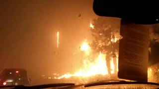 Paradise California Fire Dad, Kids &amp; Pets Near Death Escape WARNING VERY INTENSE VIDEO  Camp Fire Ca