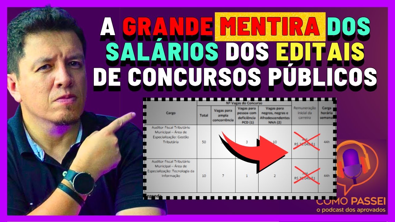 [DESCUBRA] Porque Muitos Editais de Concursos Públicos Não Colocam o Verdadeiro Salário dos Cargos