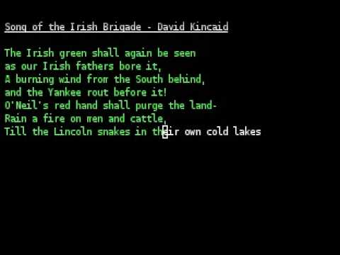 David Kincaid - Song of the Irish Brigade