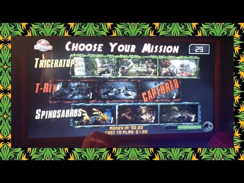 Jurassic Park Arcade Full Game 2018,1 PLAYER  SOLO Closed Booth Gun Game