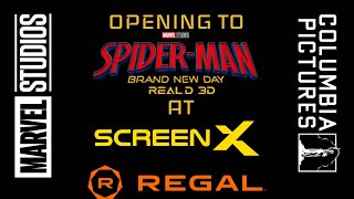 Opening To Spider-Man Brand New Day (2026) 3D ScreenX At Regal 