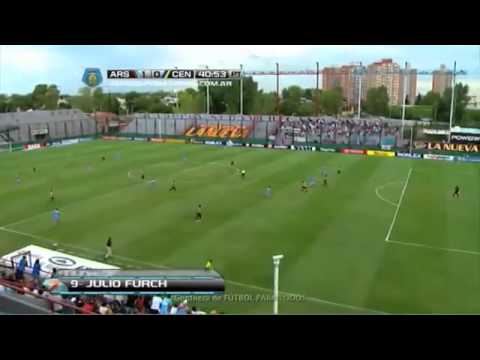 Gol de Furch  Arsenal 1   Rosario Central 0  Fecha 8  Torneo