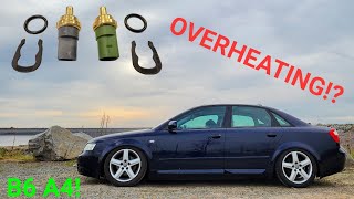 COOLANT TEMPERATURE SENSORS REPLACEMENT on my 2004 Audi B6 A4 1.8T Quattro 6 Speed Manual!