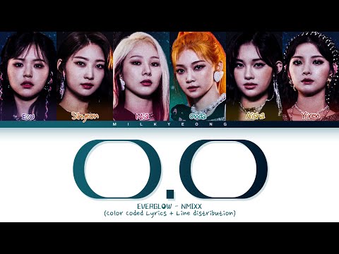 How would EVERGLOW sing ‘O.O’ (NMIXX) | Color Coded Lyrics + Line distribution