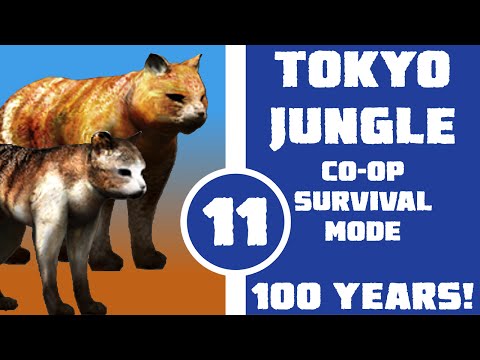 Let's Play Tokyo Jungle Co-op (Survival Mode) Part 11 - 100 Years of Pussy (Cat and Fat Cat)