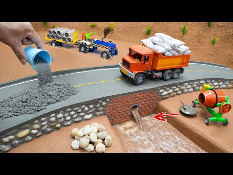 Diy Mini Tractor Underground Water Storage and Retaining Wall Build Science Project@MinMinTractor