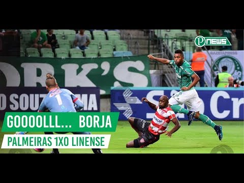 Gol de Borja  Palmeiras 1 x 0 Linense  Paulistão 15.02.2018