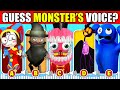 IMPOSSIBLE Guess the MONSTER'S VOICE | BILLIE BUST UP, GARTEN OF BANBAN & The Amazing Digital Circus