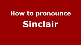 How to pronounce Sinclair