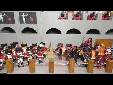 Pirates des Caraïbes vs le Monde ! Bataille navale, stop motion Playmobil !
