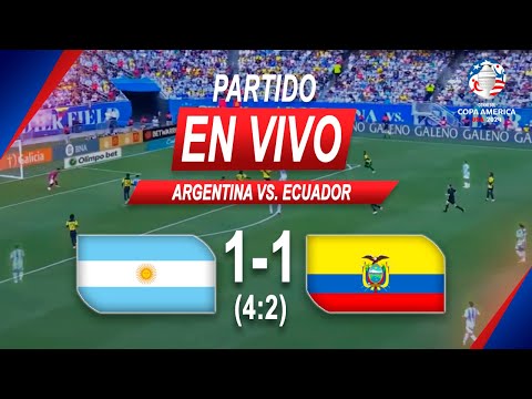 ARGENTINA 1-1 ECUADOR - Pen. (4:2) | Copa America 2024 | Full Match LIVE Now
