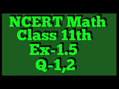 Chapter 1 Exercise 1.5 (Q1,Q2) Sets Class 11 Maths NCERT