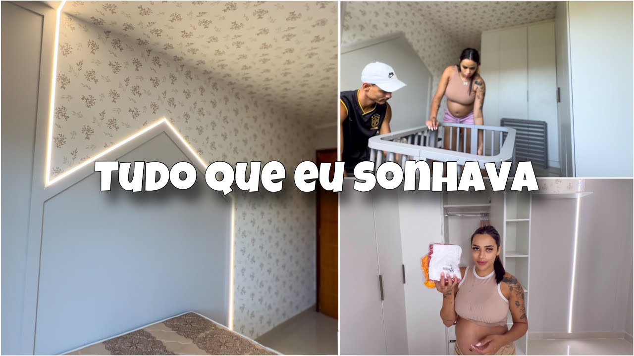 TUDO QUE EU SONHAVA | QUARTO DAS MENINAS QUASE PRONTO | MONTAMOS O BERÇO MAS NÃO GOSTEI DA COR