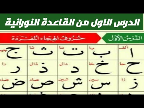 الدرس الاول من القاعدة النورانية لخادمة القرآن سحر بنت علي أحمد #الاتقان #القاعدة_النورانية