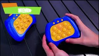 Hračka antistresová hra pop it sens Quickpush (hračka roku - tip na dárek pro dítě) 3x modrá