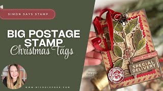BIG Postage Stamp Christmas Gift Tags to Make Your Presents STANDOUT!