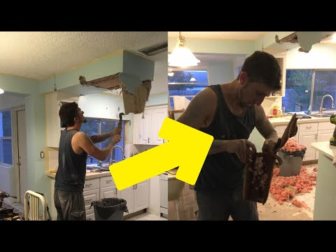 This Man Was Cutting Into His Kitchen Ceiling When He Discovered A Hidden Purse