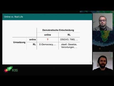 #rC3 - Demokratische Entscheidungen in Online Communitys