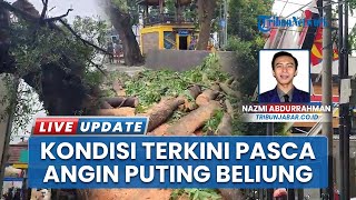 Pembersihan seusai Kota Bandung Diterpa Angin Puting Beliung, Lalu Lintas dan Aktivitas Warga Normal