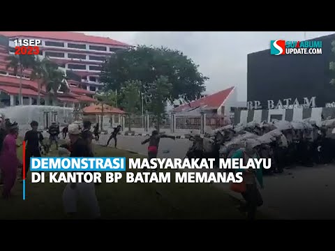 Demonstrasi Masyarakat Melayu di Kantor BP Batam Memanas