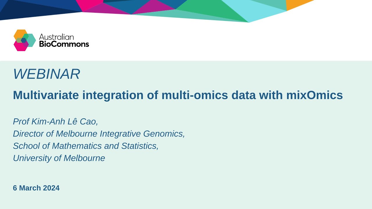 Multivariate integration of multi-omics data with mixOmics