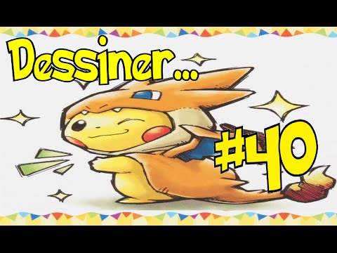 Tuto #40 : Dessiner ... Pikachu Méga Dracaufeu!