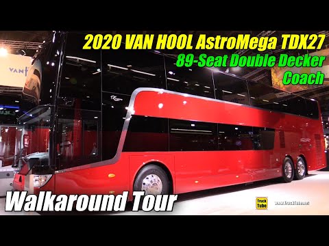 2020 Van Hool Astromega TDX27 89-Seat Double Decker Coach - Exterior Interior Walkaround