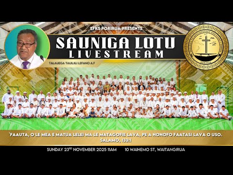 Sauniga Lotu EFKS Porirua 23rd November 2025